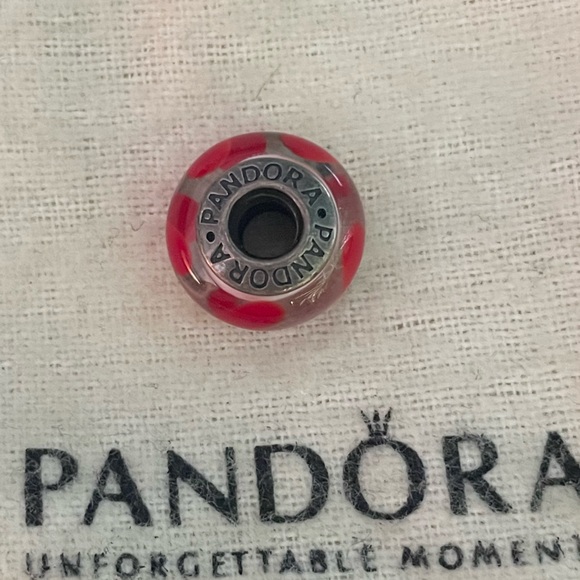 Authentic Pandora “Moments” Glass Charm - Picture 2 of 3